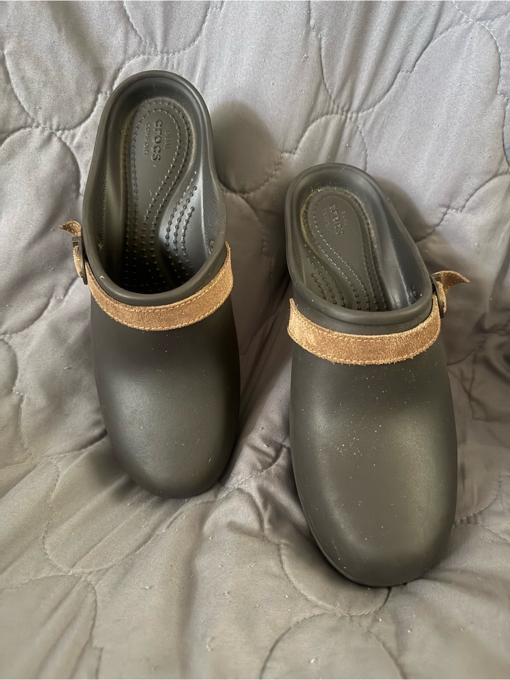 Crocs Dual Comfort Black Clog Mules Women’s Size 9  | Lightweight